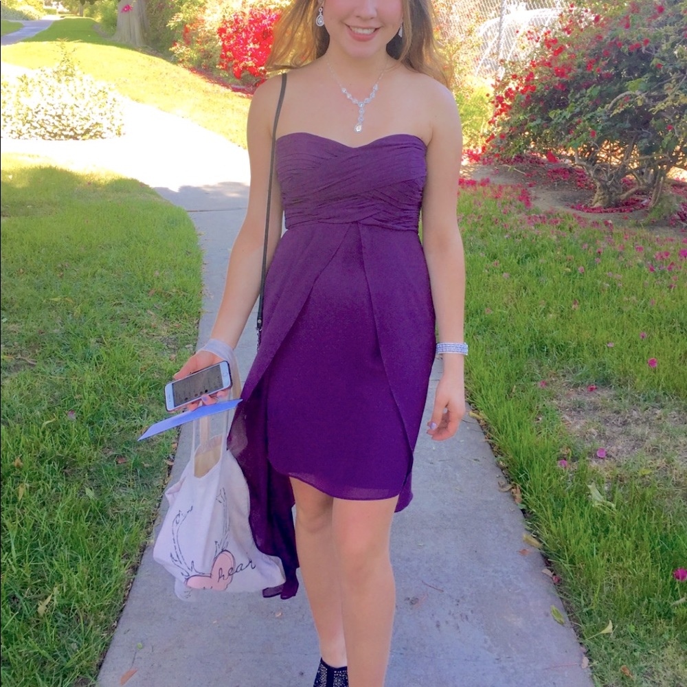 David’s Bridal Prom Dress Deep Purple